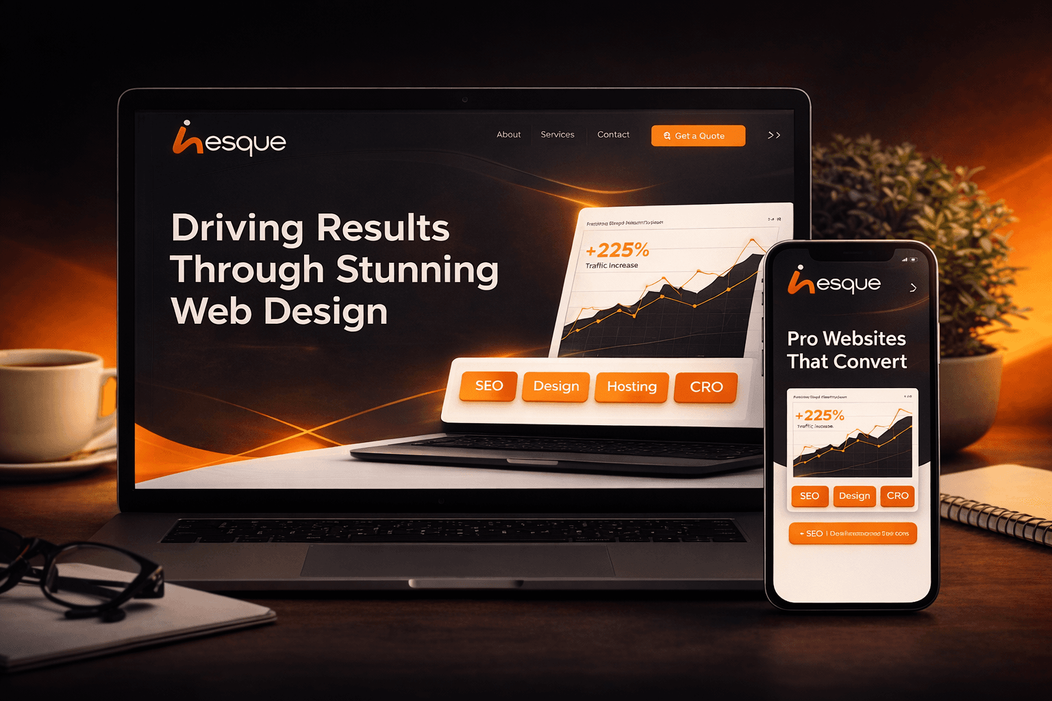 Featured website design example